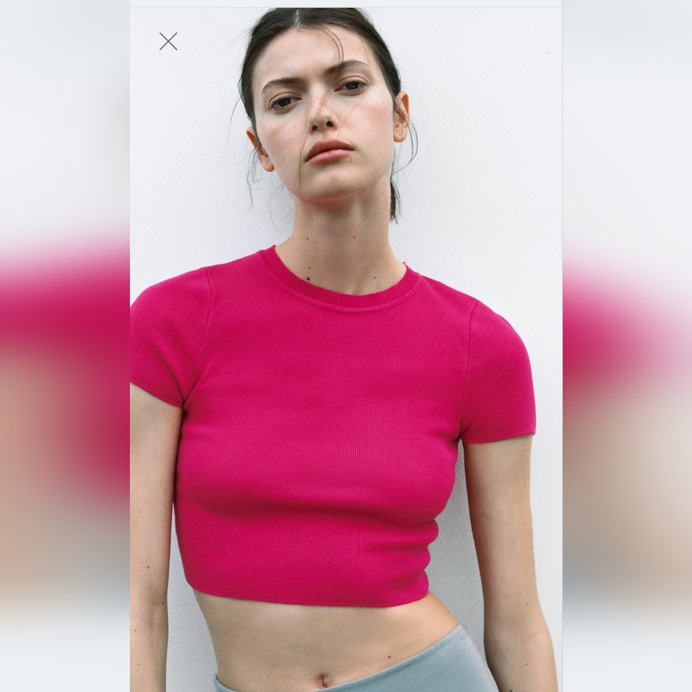 BRAND NEW Zara knit crop top